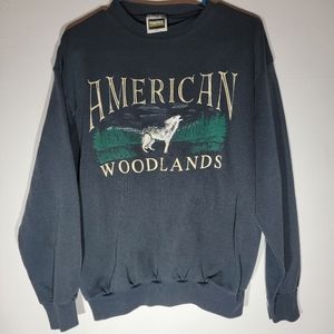 🐺90S AMERICAN WOODLANDS WOLF SWEATSHIRT🐺